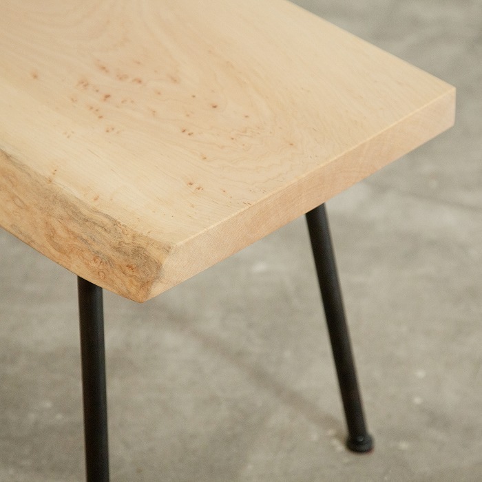 無垢天板ベンチ カエデ W1600