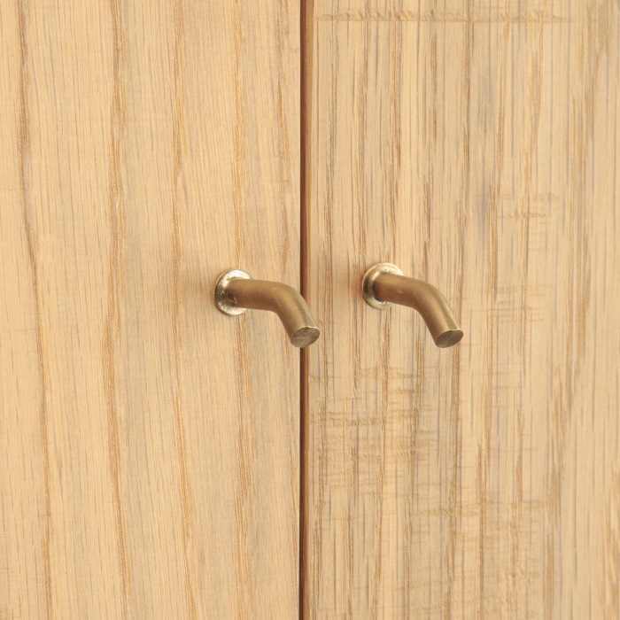 アンティーク加工 真鍮 曲げツマミ