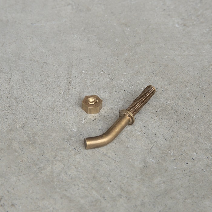 アンティーク加工 真鍮 曲げツマミ