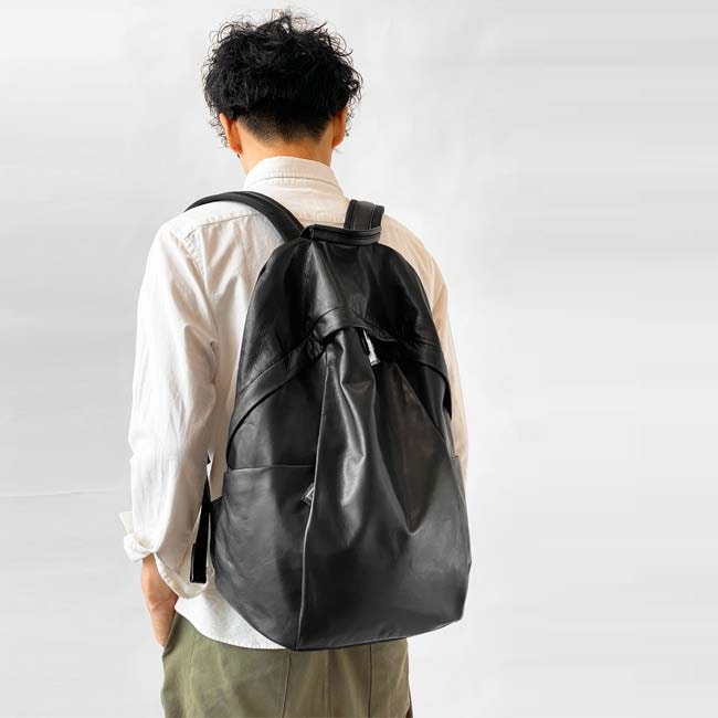 < aniary >Reality Leather Back Pack / レザー バックパック