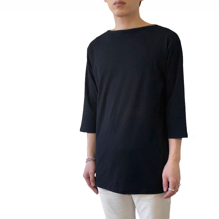 < EIJI > BOAT NECK / 7分袖 カットソー