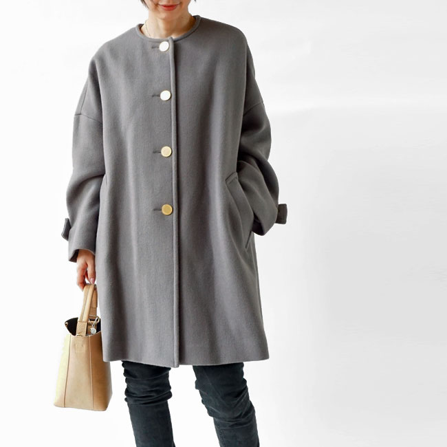 <Traditional Weatherwear > MALTON N/C / マールトン ノーカラーコート