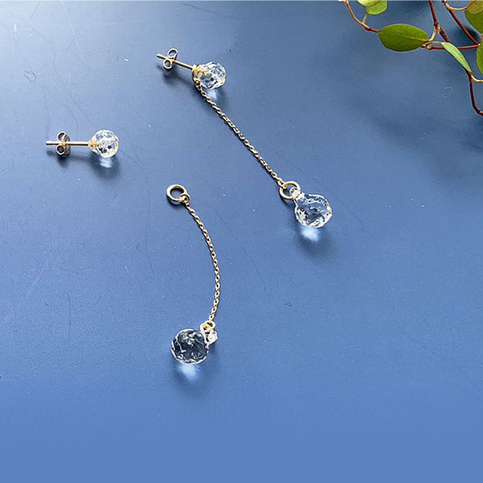 < HARIO Lampwork Factory> プティ K10 / ピアス