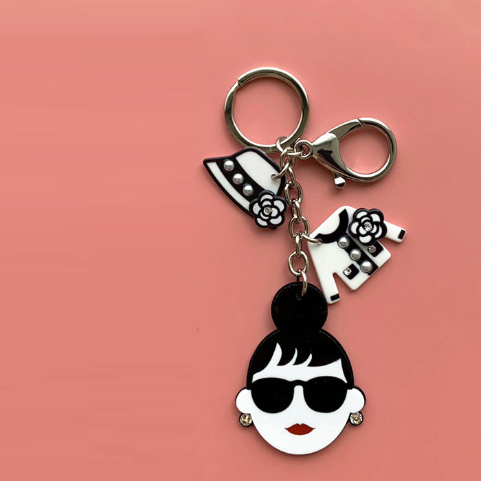 < HAPPY FACE > キーリング