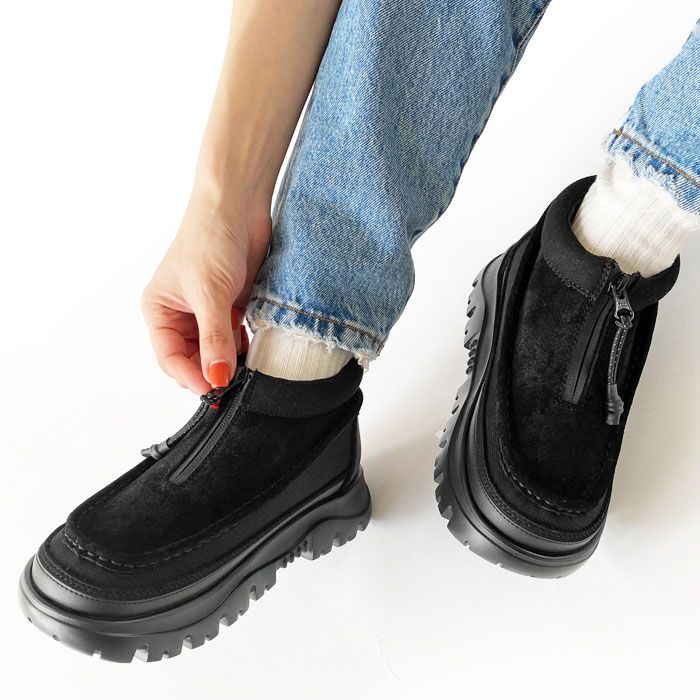 < SHAKA > ZIP MOCCASIN BOOTIE EX / モカシン シューズ