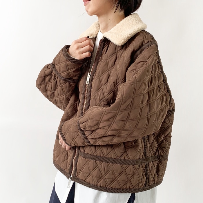 < Cape HEIGHTS > ALBANY CH / 襟ボアジャケット