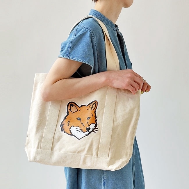 < MAISON KITSUNE > フォックスヘッド トートバッグ