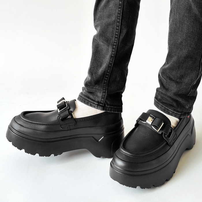 < HUNTER > REF EXPLORER FLATFORM METALBOW LOAFER / ローファー