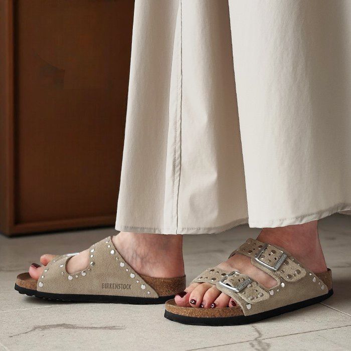 < BIRKENSTOCK > Arizona Rivet Border / ナローフィット(幅狭)