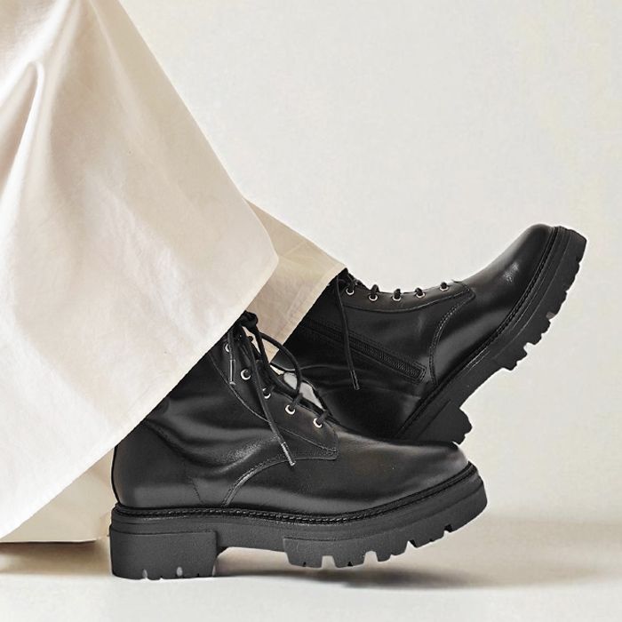 < ENESS > LACEUP BOOTS