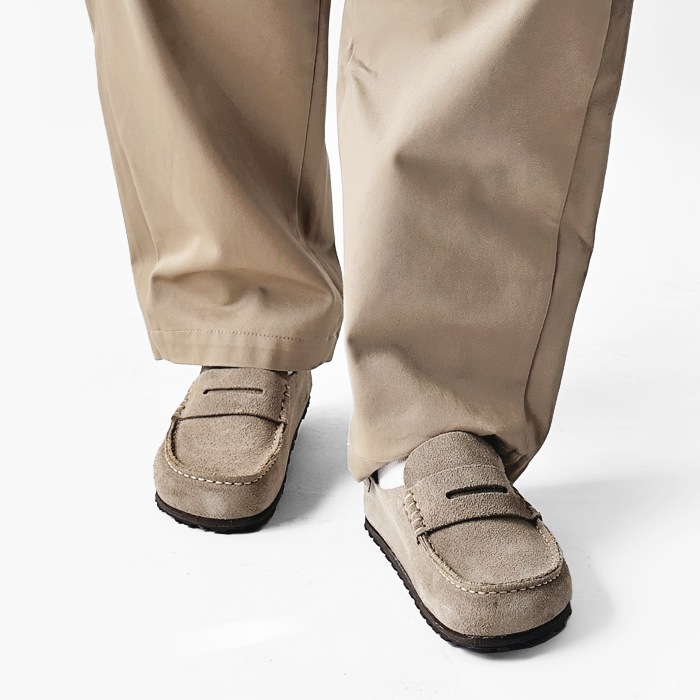 < BIRKENSTOCK > ハーフクロッグ / ナローフィット(幅狭)