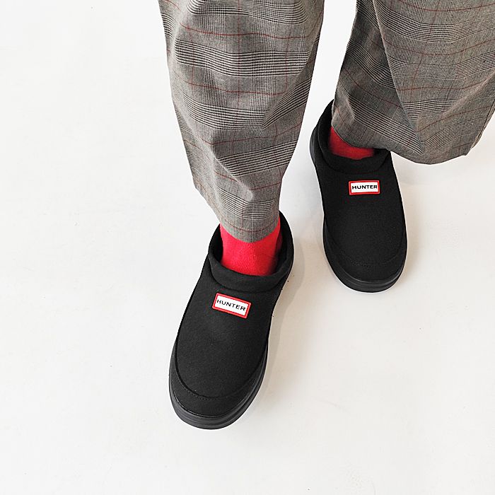 < HUNTER > IN/OUT FAUX SUEDE SLIPPER  / ショートブーツ