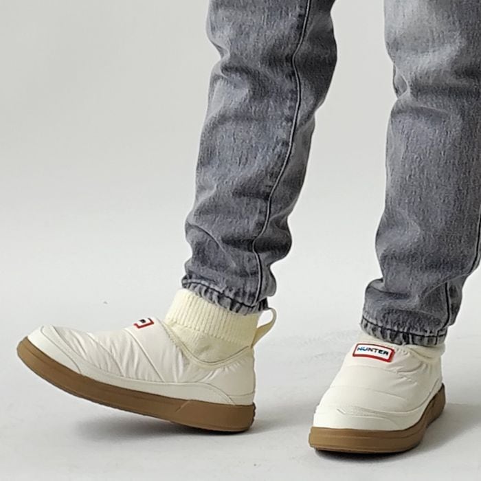 < HUNTER > N/OUT PUFFER KNITTED CUFF BOOT / ショートブーツ