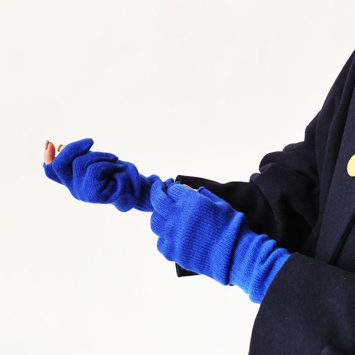 < WILLIAM BRUNTON > CASHMERE LONG HAND WARMER / カシミア ロング ハンドウォーマー