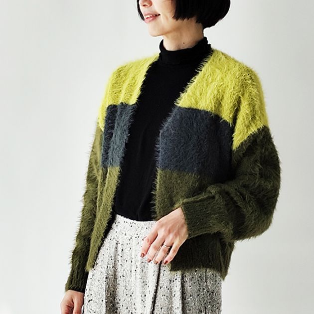 < kelen > LIHA / シャギーカーディガン