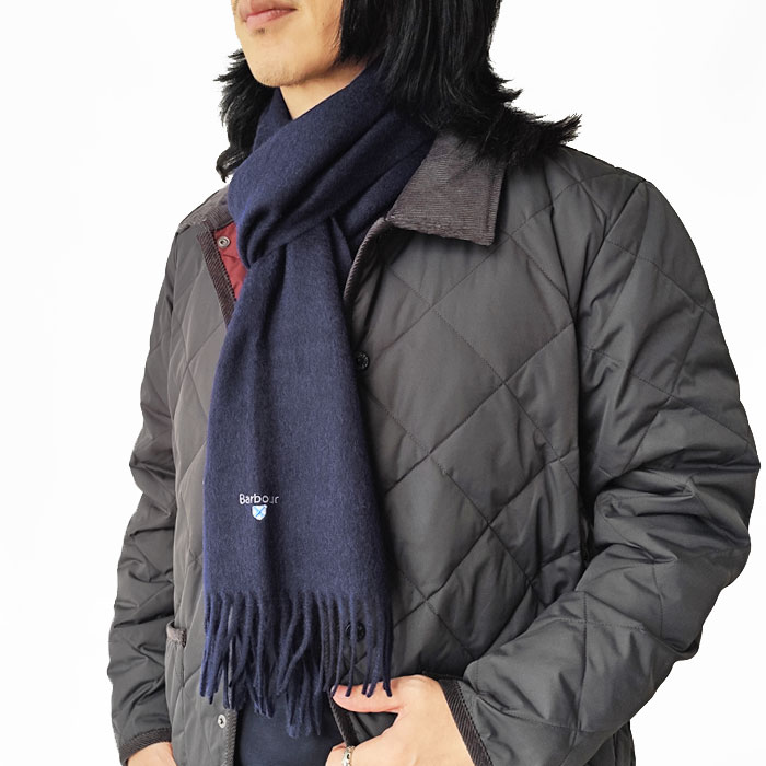 < Barbour > Plain Lambswool Scarf
