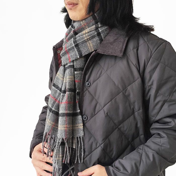 < Barbour > Tartan Lambswool Scarf