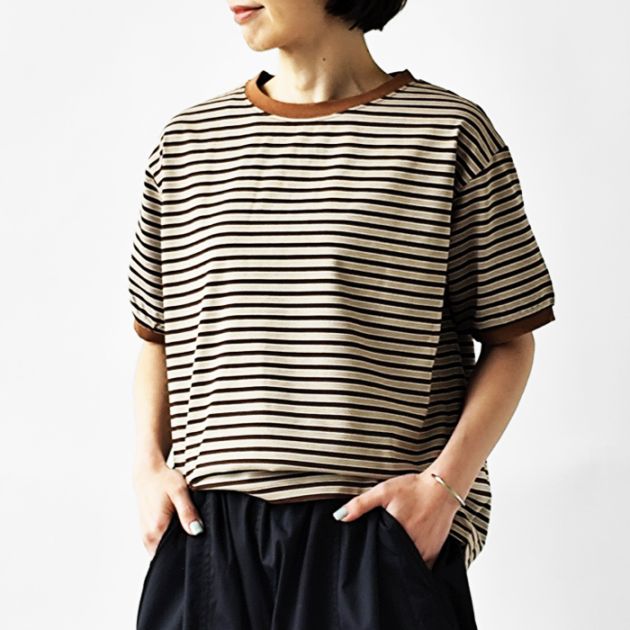 < STAR＆STRIPE > マルチ ボーダーカットソー