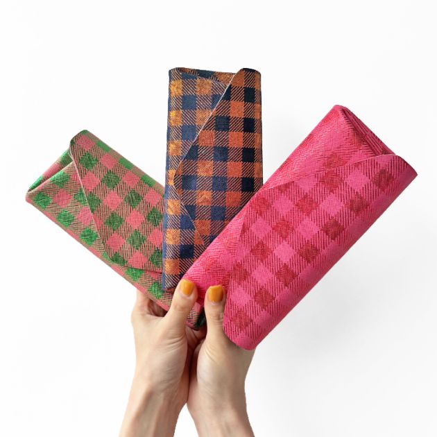赤いチェックの長財布 COACH（コーチ） レディース 財布 長財布 タータン チェック プリント