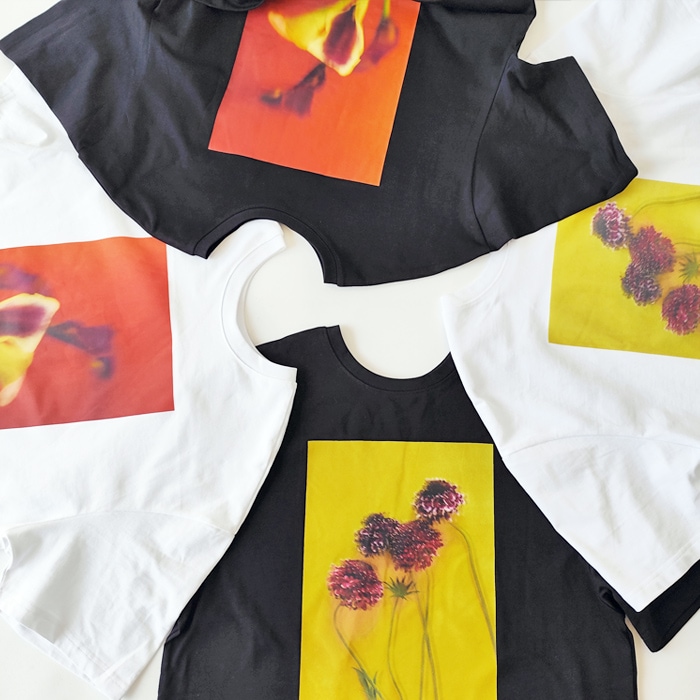 < WHYTO. > 2way フォトプリント Tシャツ