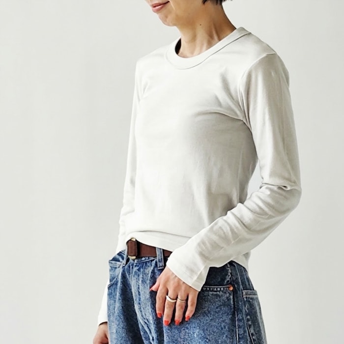 < sirenemermaid >サークルネック 長袖 Tシャツ