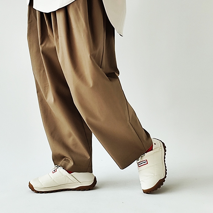 < HUNTER > TRAVEL 2.0 QUILTED SLIP ON TRAINER / ショートブーツ