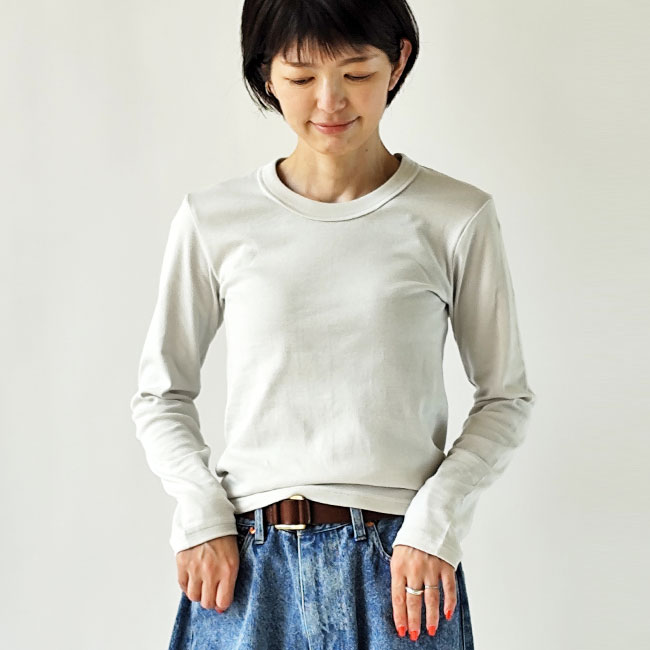 < sirenemermaid >サークルネック 長袖 Tシャツ