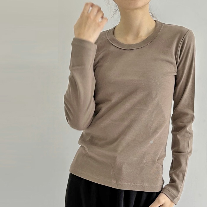 < sirenemermaid >サークルネック 長袖 Tシャツ