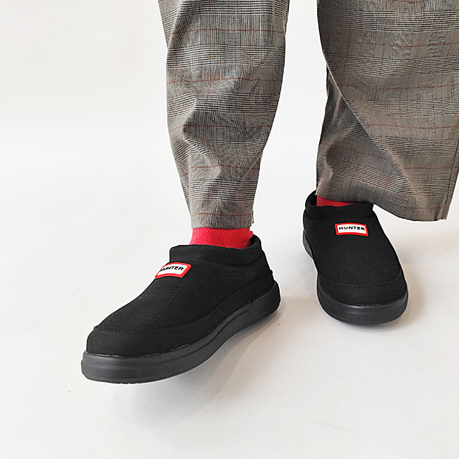 < HUNTER > IN/OUT FAUX SUEDE SLIPPER  / ショートブーツ