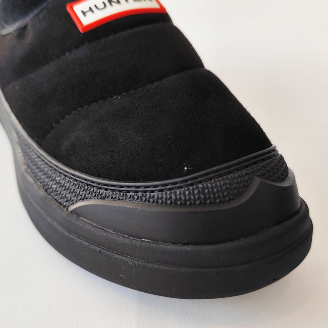 < HUNTER > IN/OUT FAUX SUEDE KNITTED CUFF BOOT / ショートブーツ