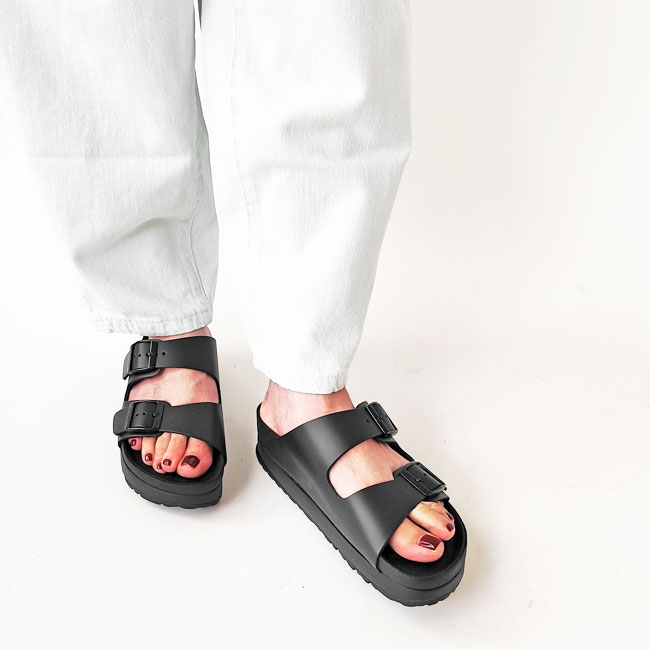 < BIRKENSTOCK > 厚底サンダル / ナローフィット(幅狭)