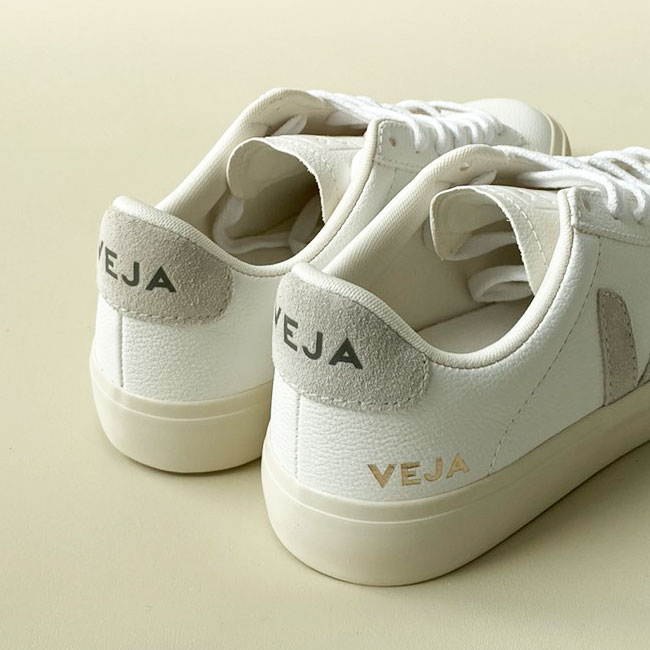 < VEJA > CAMPO  EXTRA-WHITE/NATURAL-SUEDE