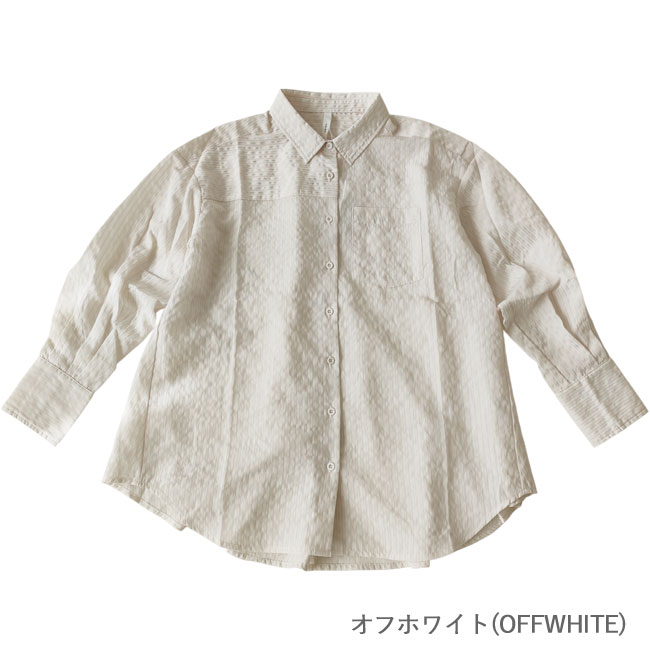 < Kelen > シアーストライプシャツ