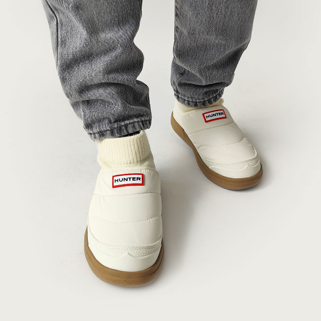 < HUNTER > N/OUT PUFFER KNITTED CUFF BOOT / ショートブーツ