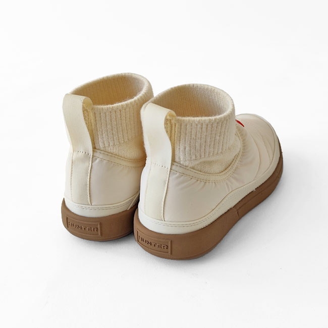 < HUNTER > N/OUT PUFFER KNITTED CUFF BOOT / ショートブーツ