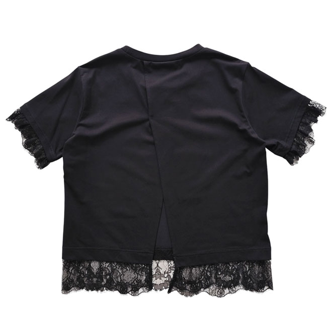 < whyto. >  lace combination tee / レーストップス