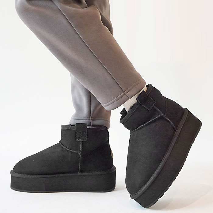 < EMU > Foy Flatform Micro / 厚底ムートンブーツ