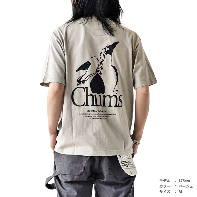 < CHUMS > バックプリントオーバーサイズＴ