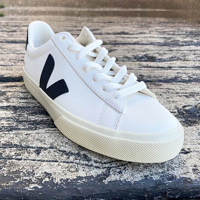 【未使用】VEJA CAMPO LEATHER ホワイト ブラック24センチ CAMPO LEATHER BLACK WHITE | VEJA