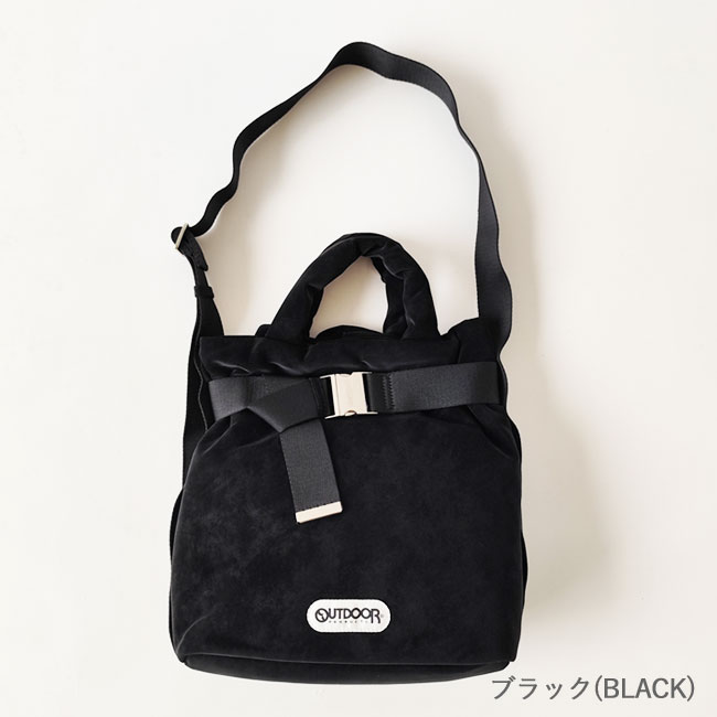 < OUTDOORPRODUCTS > ヌバック風パデットベルトトート