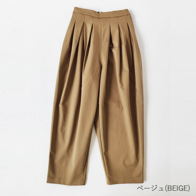 < WHYTO. >タックデザイン テーパードパンツ