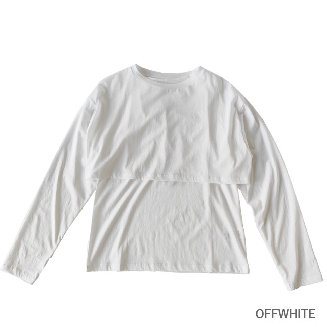 < whyto. >  LAYERED SET TEE
