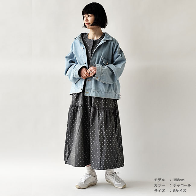 < Kelen >フレンチ スリーブ ティアードワンピース