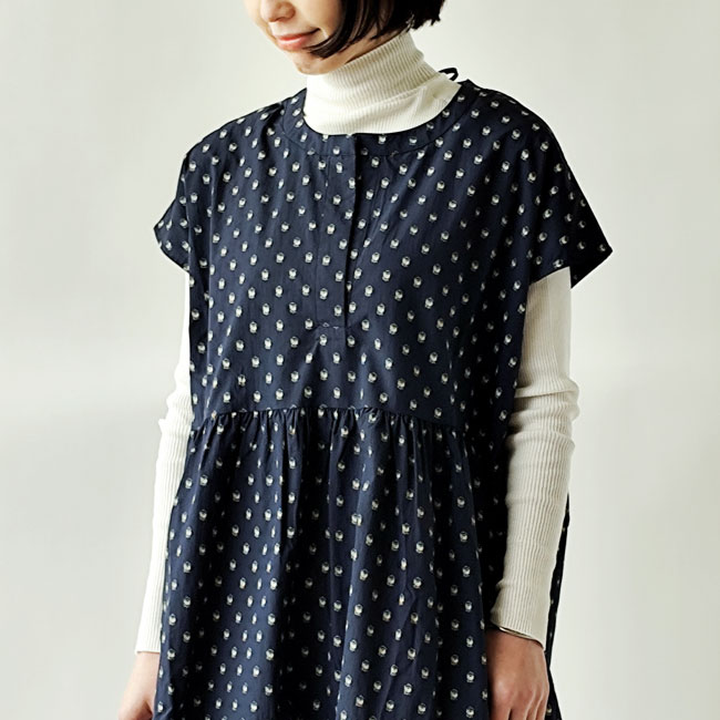 < Kelen >フレンチ スリーブ ティアードワンピース