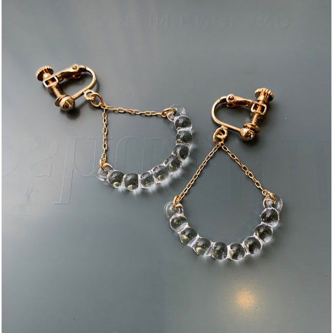 < HARIO Lampwork Factory> アール / イヤリング