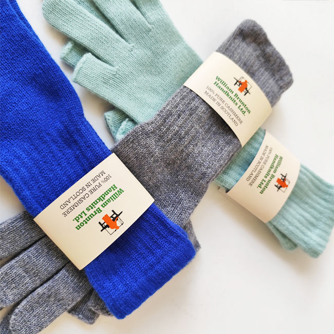 < WILLIAM BRUNTON > CASHMERE LONG HAND WARMER / カシミア ロング ハンドウォーマー