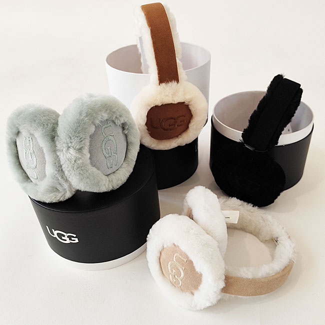 < UGG > Sheepskin Embroidery Earmuff / イヤーマフ