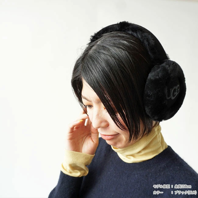 < UGG > Sheepskin Embroidery Earmuff / イヤーマフ