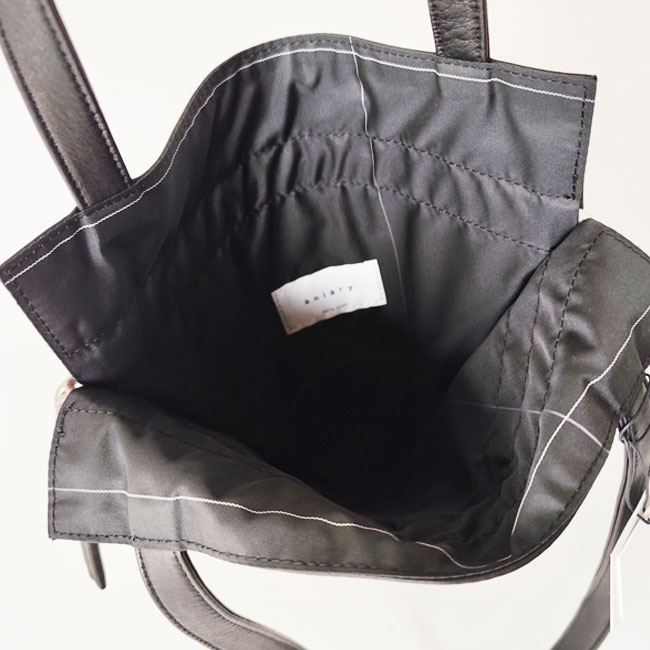 < aniary > Tote/ リアリティレザー巾着トート バッグ