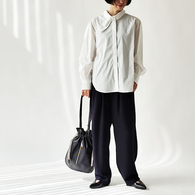 < aniary > Tote/ リアリティレザー巾着トート バッグ